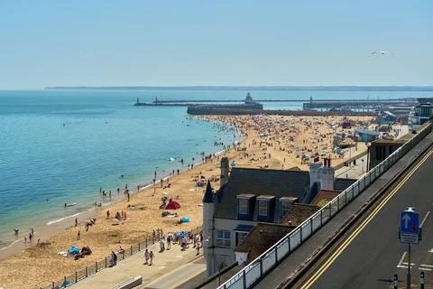 Ramsgate, UK - June 25 2023 - Ramsgate Main Sands in Summer Stock Photos