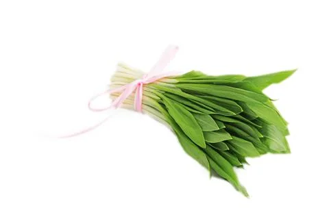 Ramson onion cluster Stock Photos