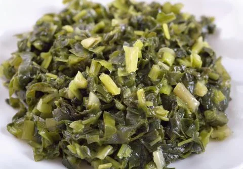 Ramsons marinated closeup Stock Photos