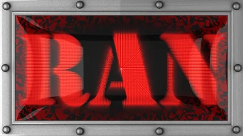 Ran on led Stock Footage 8746351