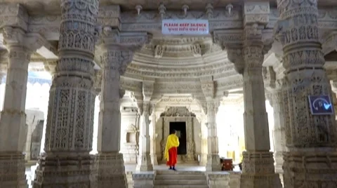 Ranakpur Temple 1 Stock Footage 46091563