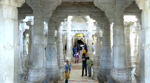 Ranakpur Temple 10 Stock Footage 46089105