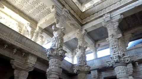 Ranakpur Temple 4 Stock Footage 46093078