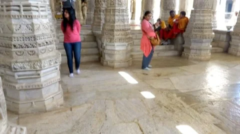 Ranakpur Temple 7 Stock Footage 46081244