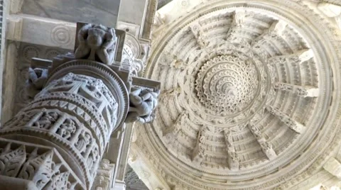Ranakpur Temple 8 Stock Footage 46091298