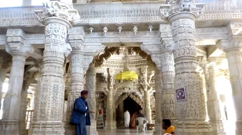 Ranakpur Temple 9 Stock Footage 46088633