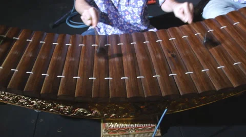 Ranat, Thai xylophone performing Video stock 59840841