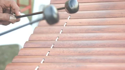 Ranat, Thai xylophone performing Stock-Footage 60687936