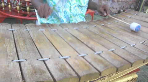 Ranat, Thai xylophone performing Stock Footage 60688854