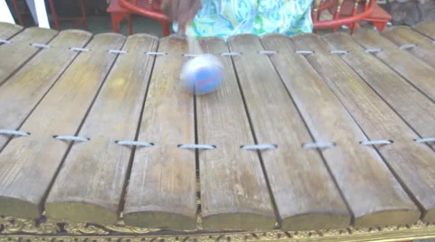 Ranat, Thai xylophone performing Video stock 60689407