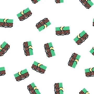 Ranch house vector seamless pattern Ilustración de archivo