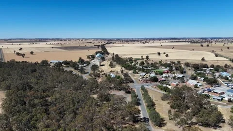 Rand NSW Aerial Stock-Footage 344016135