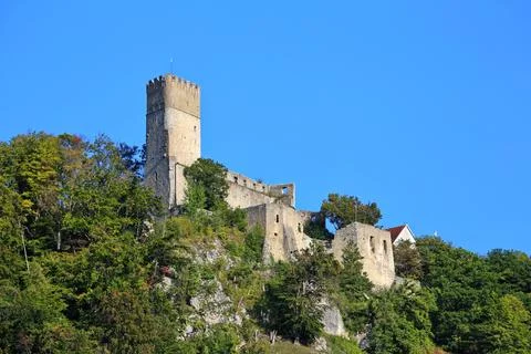 Randeck Castle is a sight in Essing Stock Photos