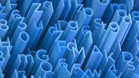 Random 3d blue letters and numbers animated background 스톡 동영상 103119047