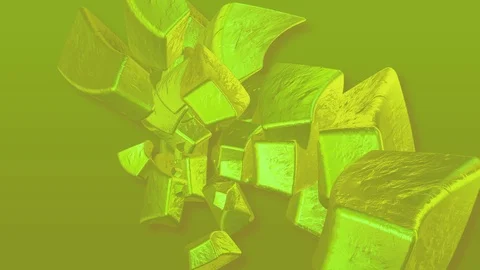 Random 3d lemon jelly abstract shapes background 動画素材 103386962