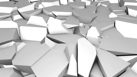 Random 3d render dynamic background with different shapes, computer generated Stock Footage 100653841