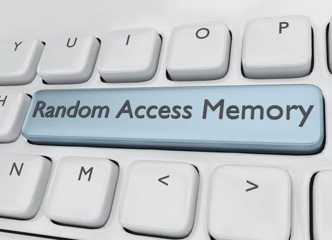 Random Access Memory concept 스톡 일러스트