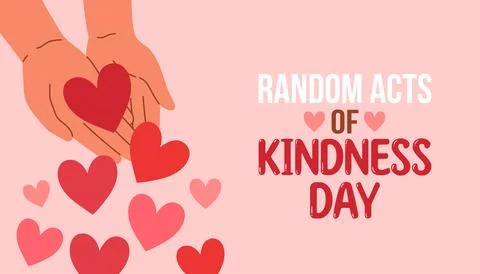 Random acts of kindness day emblem isolated vector. World altruistic holiday Stock Illustration