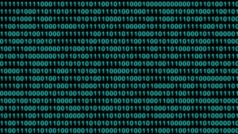 Random animation of digital numbers, binary code (lateral motion) Video stock 156085208