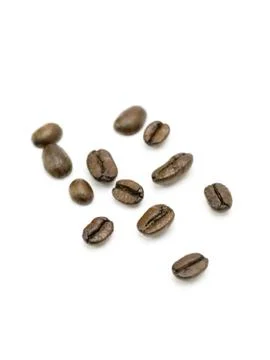 Random Arrangement of Coffee Beans Stock Photos