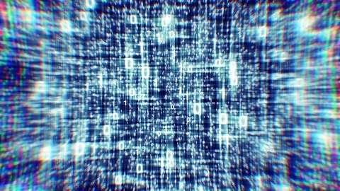 Random binary code abstract Stock Footage 125125508