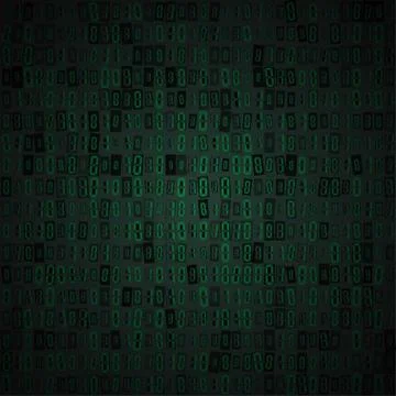 Random of binary code Illustration