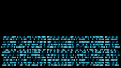 Random Binary Data Digits, Moving Lcd Screen Stock Footage 122474203