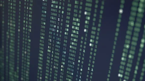 Random Binary Digital Fall Background Video stock 167330320