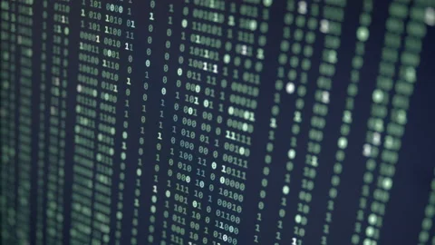 Random Binary Digital Fall Background Video stock 167330842