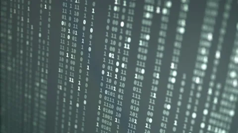 Random Binary Digital Fall Background Video stock 167331757
