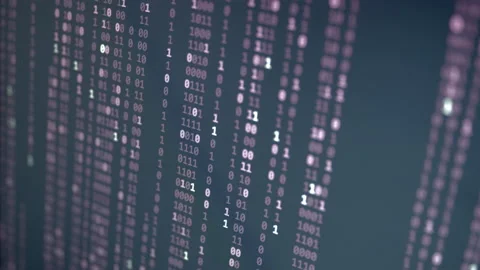 Random Binary Digital Fall Background Video stock 167333671