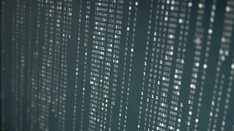 Random Binary Digital Fall Background Video stock 167335031
