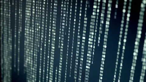 Random Binary Digital Fall Background Video stock 167335149