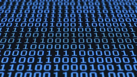 Random Binary Digits, LCD Screen Stock Footage 88366130