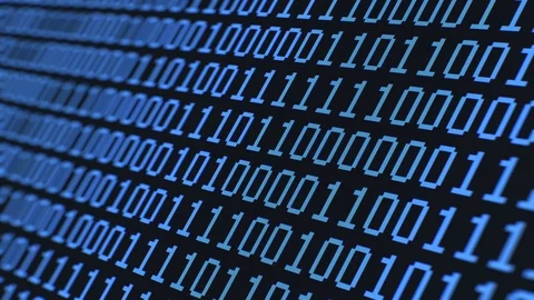 Random Binary Digits, Up Macro LCD Stock Footage 88366240
