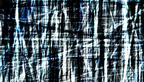 Random Black Blue White Lines Chaotic Scratches Stock Illustration