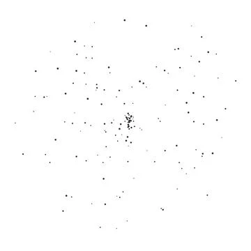 Random Black Dots Scattered On White Background 스톡 일러스트