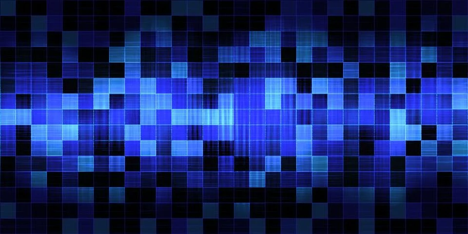 Random blue squares Stock Photos