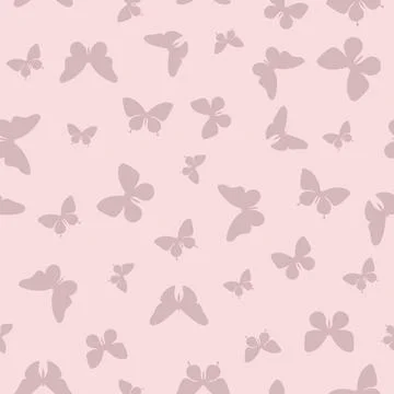 Random butterfly silhouette, abstract vector pattern, cute. Illustrazione stock