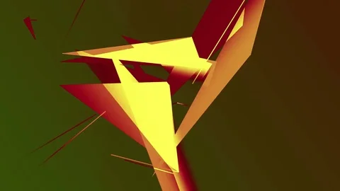Random Changing Geometrical Graphics Shapes Colored Figures Motion Animation Stock Footage 76354897