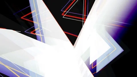 Random Changing Geometrical Graphics Shapes Colored Figures Motion Animation Stock Footage 76465662