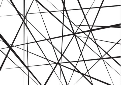 Random chaotic lines abstract geometric pattern.Vector background. Can be used Stock Illustration