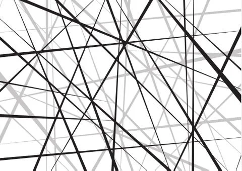 Random chaotic lines abstract geometric pattern.Vector background. Can be used Stock Illustration
