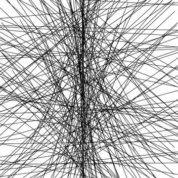 Random chaotic lines abstract geometric pattern / texture. Modern, contempora Illustrazione stock
