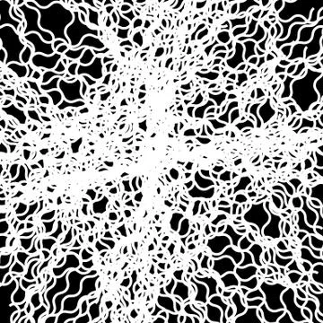 Random chaotic lines abstract geometric pattern / texture. Modern, contempora Stock Illustration
