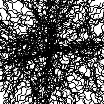 Random chaotic lines abstract geometric pattern / texture. Modern, contempora Illustrazione stock