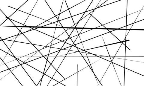 Random chaotic lines abstract geometric pattern, texture ilustration. Illustrazione stock