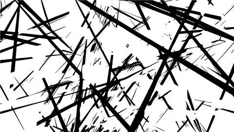 Random chaotic lines abstract geometric background. Irregular artwork and s.. Stock Illustration