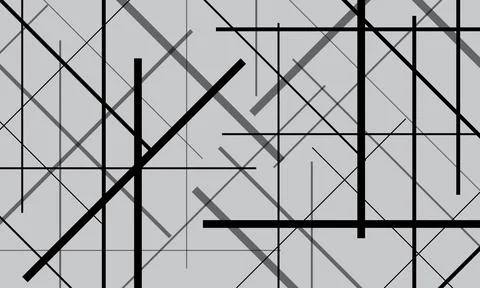 Random chaotic lines abstract geometric pattern. Stock Illustration