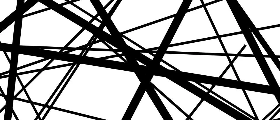 Random chaotic lines background. Abstract geometric pattern. Modern abstract  イラスト素材